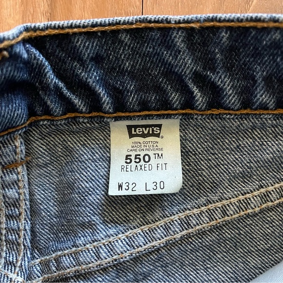 Vintage 90s Levi's orange tabs 550 made in USA denim pants - Picture 3 of 7